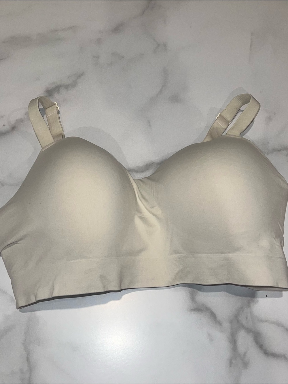 TrueKind Seamless Light Cream Longline Comfort Bra 2XL